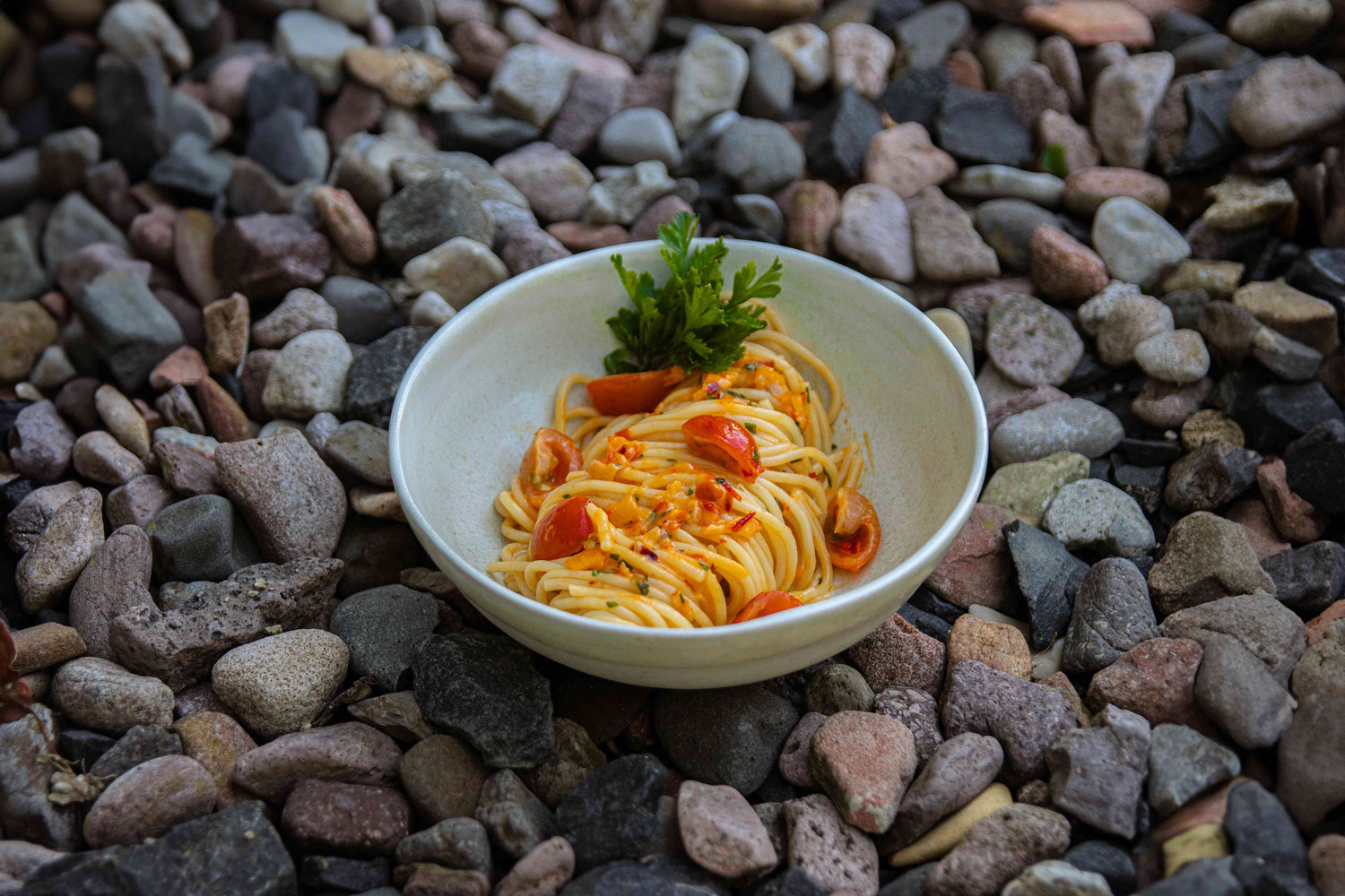 Spaghetti mit Sweet Fire Chutney