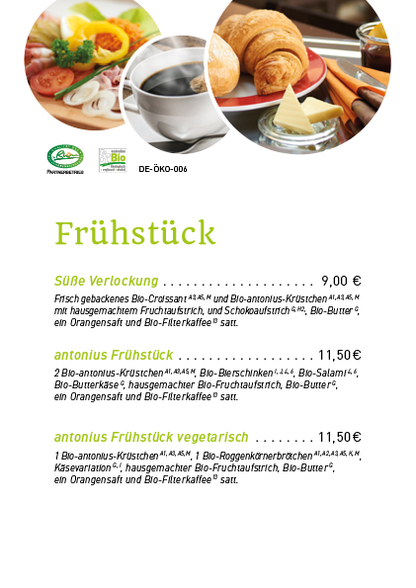 Familienfrühstück im antonius Café